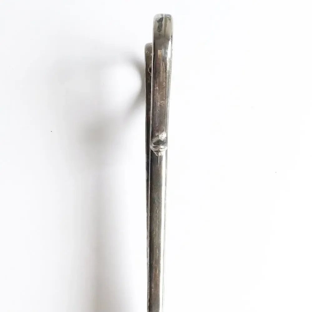 Vintage Silver Serving Scissors Serving Piece Flat Vegetable Tongs Holiday Gifts
